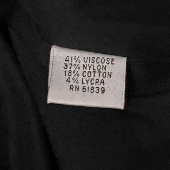 Rickie Freeman Teri Jon Mini Skirt Size 16W Black High Rise Stretch Whimsygoth - Picture 7 of 10